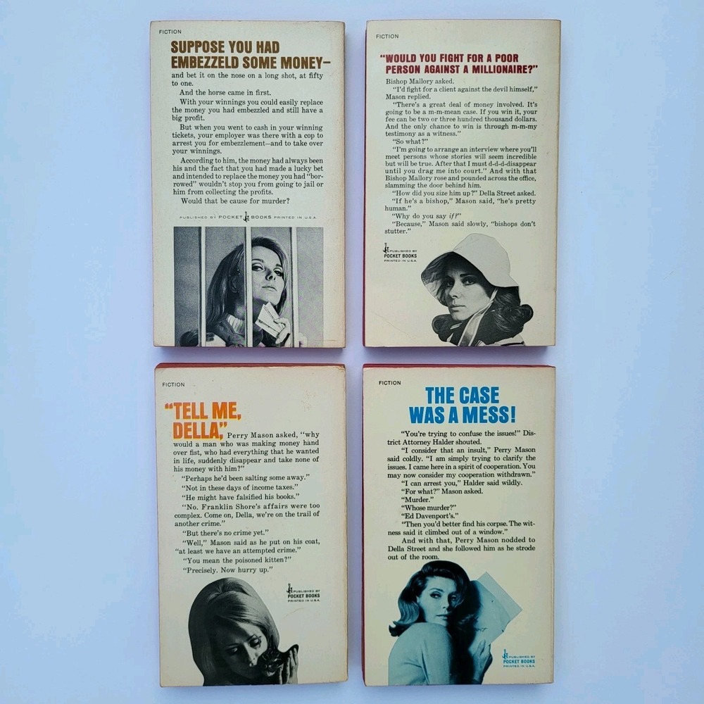 Vintage Earl Stanley Gardner Book Lot Perry Mason 1960s Pocket Books Femme Fatal - Picture 2 of 13
